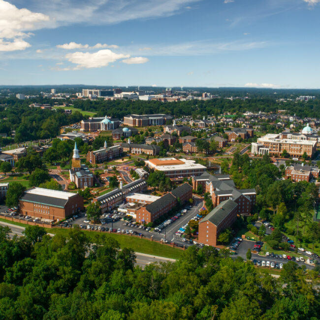 Aerial of High Point University.